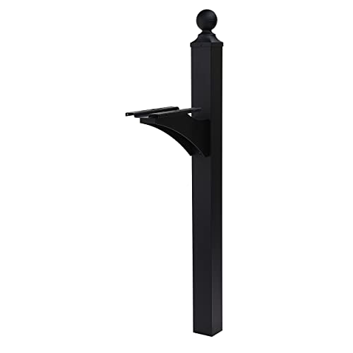Aluminum Mailbox Post Black 7k