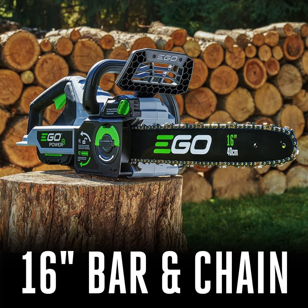 EGO Power+ CS1611 16-Inch 56V Cordless Chainsaw with Battery and Charger N410