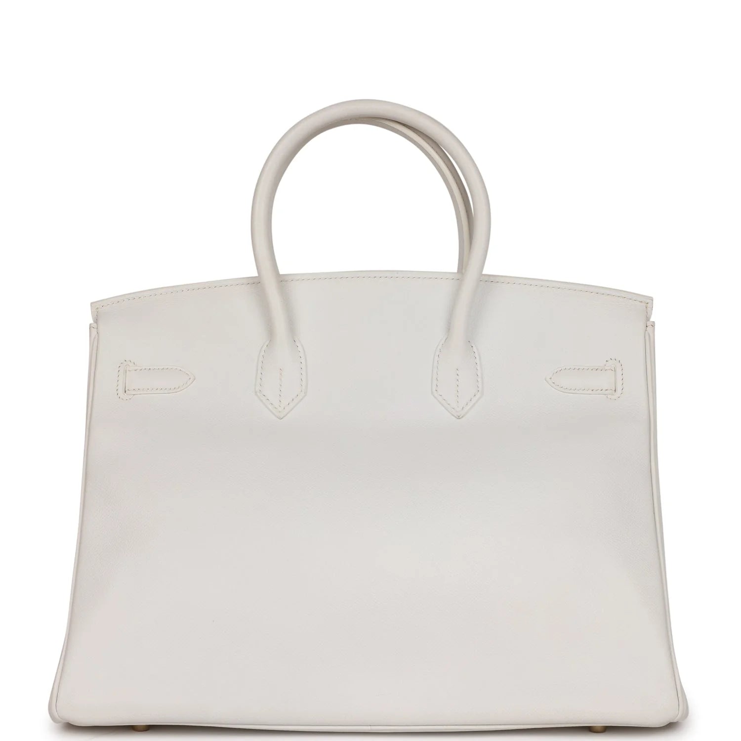 White Epsom Leather Birkin 35 Gold Hardware k7