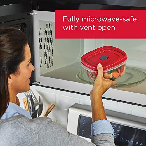 Rubbermaid 16-Piece Food Storage Containers with Lids, Red C7318