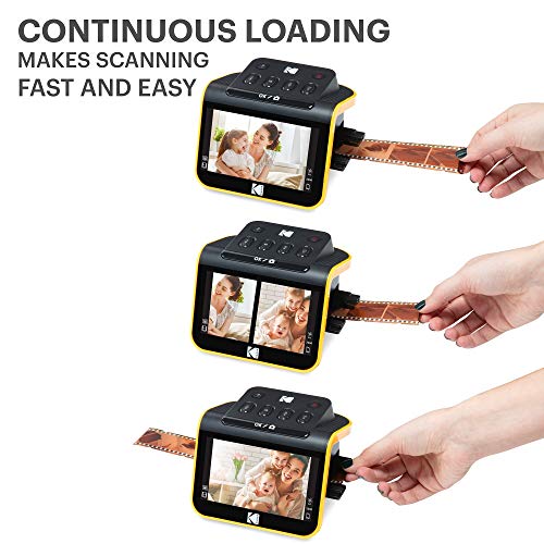 Film & Slide Scanner with 5" LCD Screen, Convert Negatives to Digital JPEG Photos a7