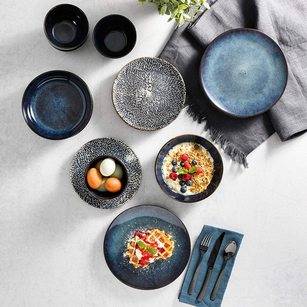 Gibson Elite Matisse 16-Piece Dinnerware Set, Cobalt Z93367
