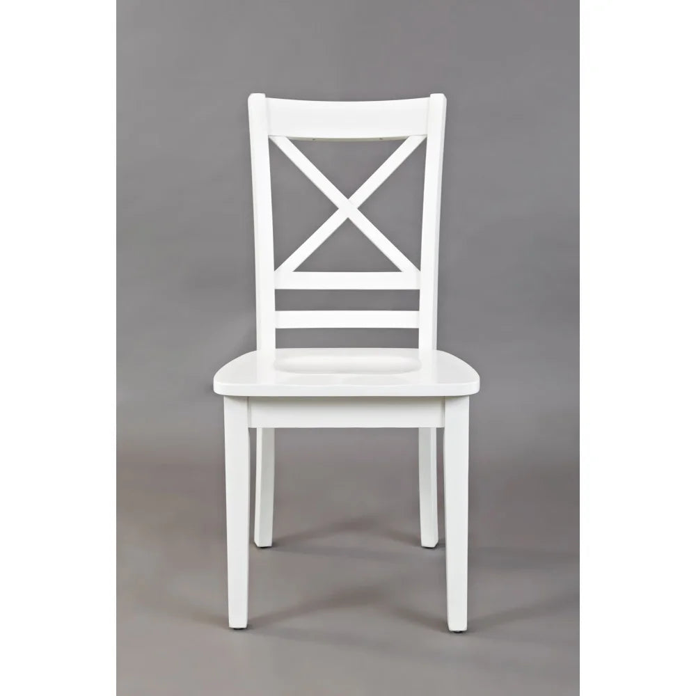Jofran Simplicity Solid Wood Cross-Back Dining Chair Set of 2 D1426