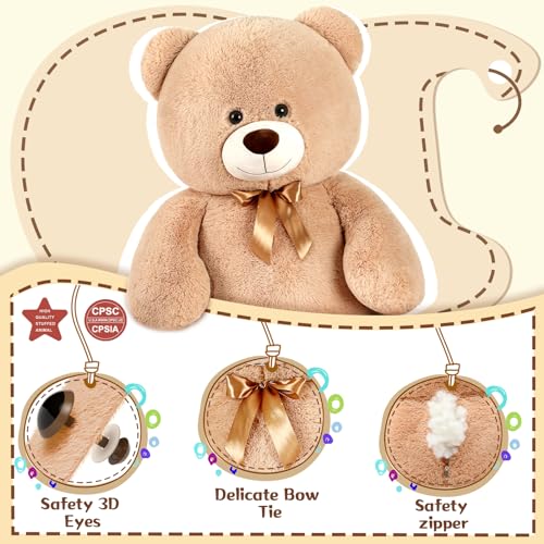 MorisMos Big Brown Bear Giant Teddy Bear 3 Feet Plush Z9159
