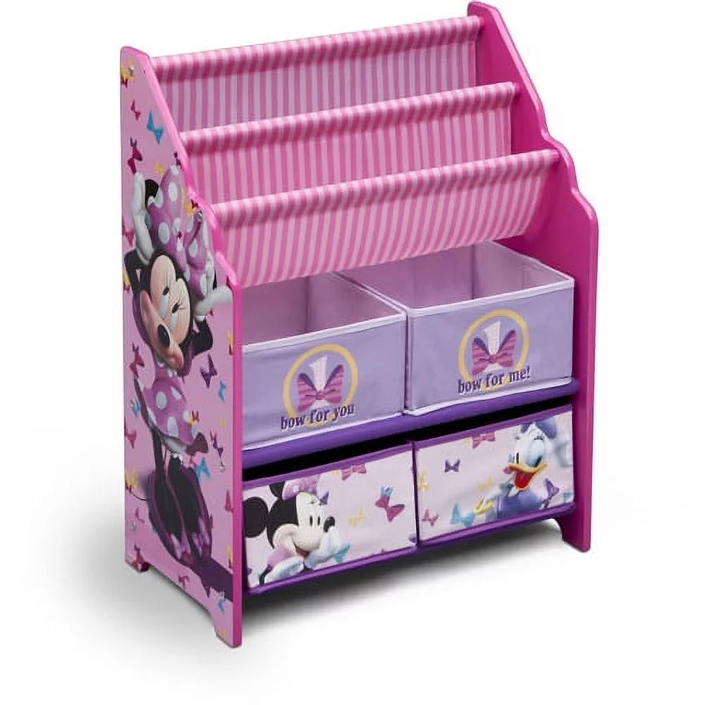 Disney Minnie Mouse Book & Toy Organizer by Delta Children, Cube Bookcase I9842