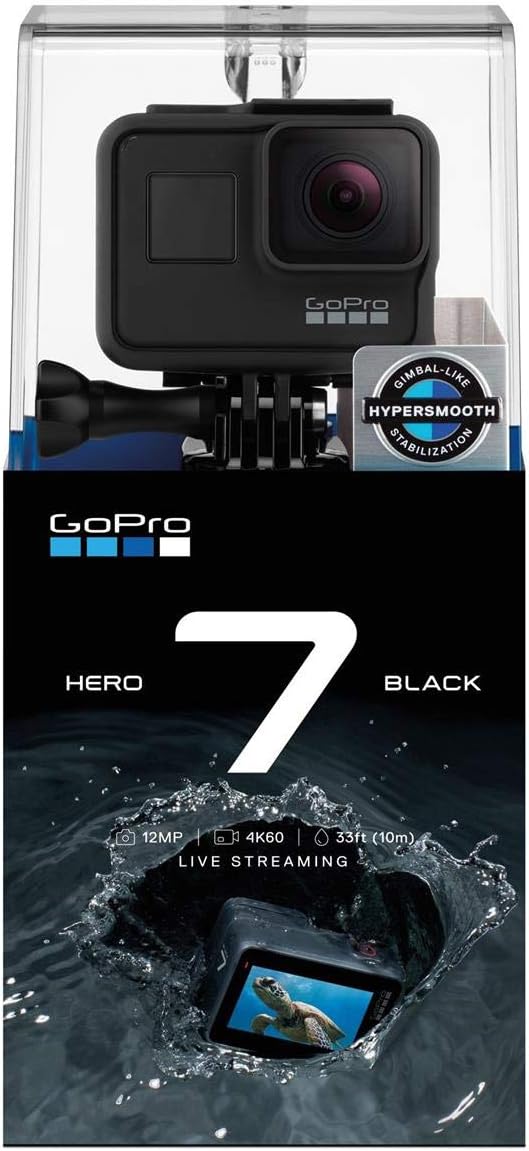 GoPro Hero7 Black Waterproof Action Camera with Touch Screen 4K Video P10924