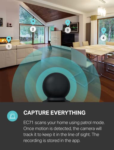 Kasa Indoor Pan/Tilt Smart Security Camera, 1080p HD, Night Vision, Motion Detection, Works with Alexa & Google Home J9921