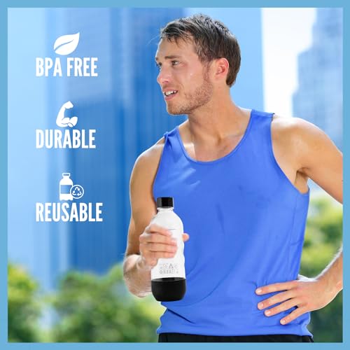 Replacement Bottle for SodaStream 1L (2-Pack, Black) Y543
