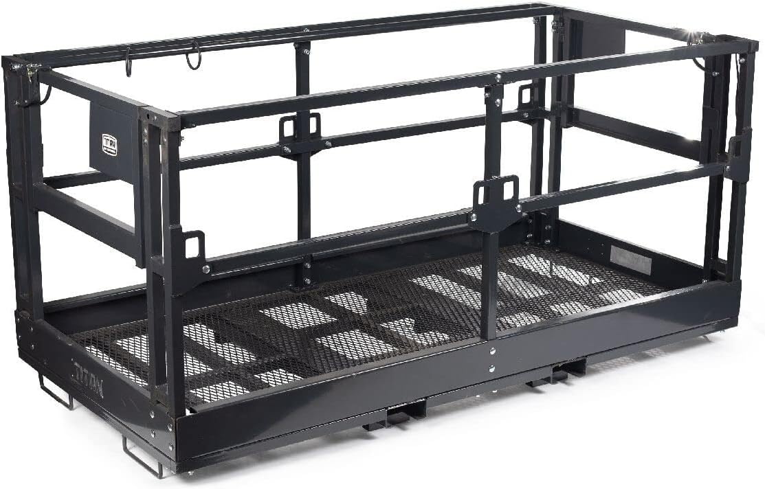 Mesh Telehandler Work Platform Safety Basket Forklift Cage k7p