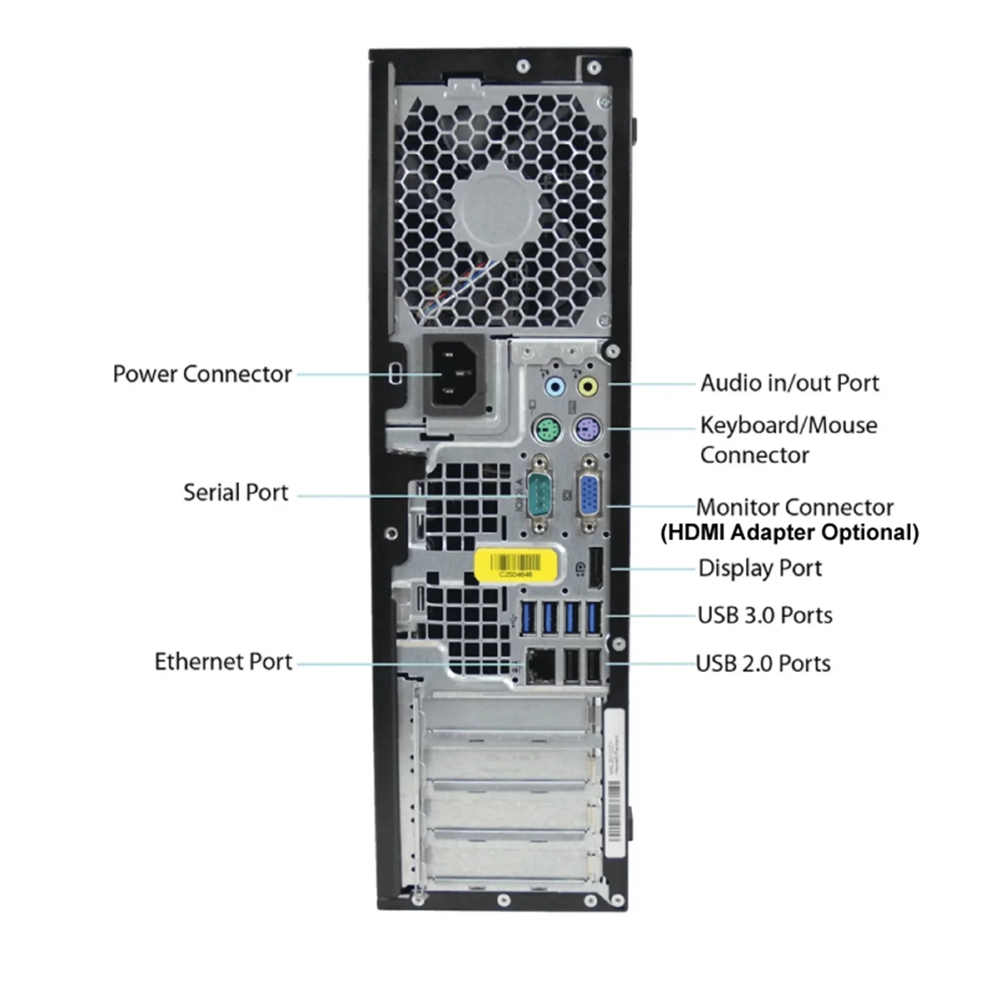 HP 8200 Desktop Computer Tower PC Intel Quad-Core i5 4GB RAM 2TB HDD Windows 10 Pro with 17" Monitor E267