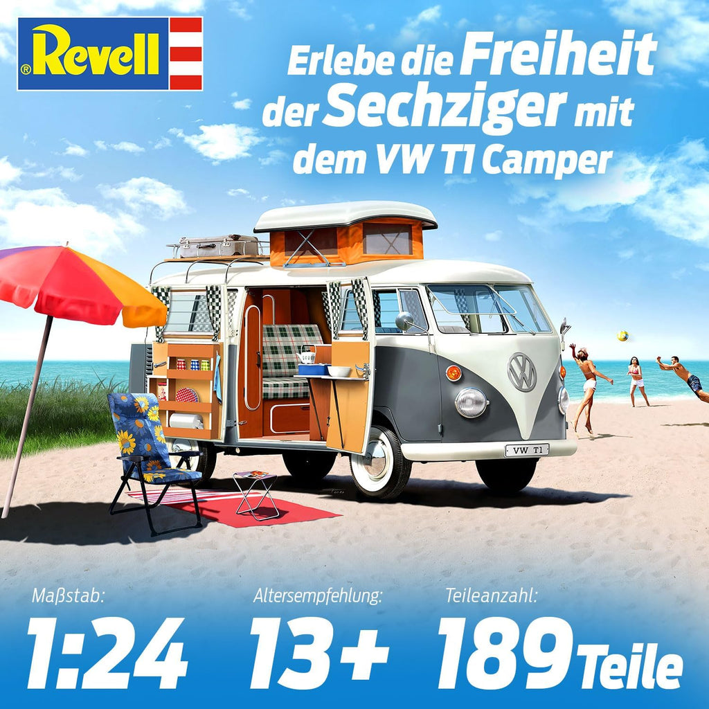 VW T1 Camper 1:24 Plastic Model Kit a7