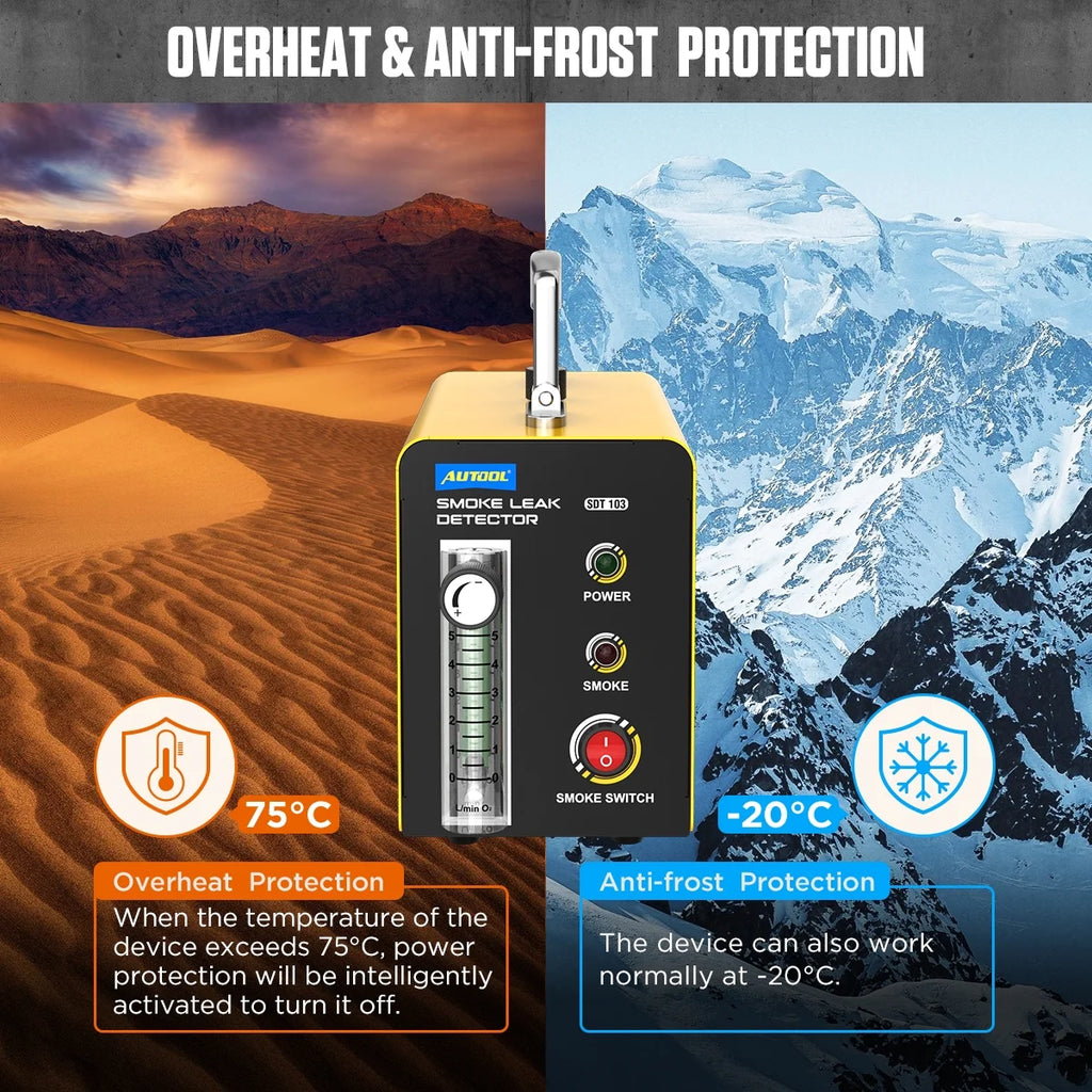 AUTOOL Car EVAP Smoke Machine Leak Tester, DC12V I193