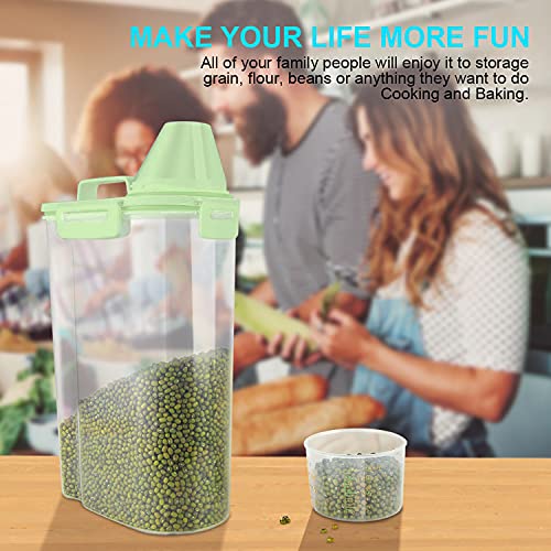 Rice Airtight Dry Food Storage Container with Pourable Spout and Measuring Cup S535730