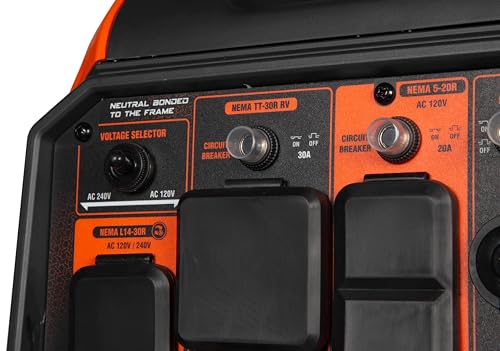 Quiet 6800-Watt Dual Fuel Portable Inverter Generator with Electric Start k7