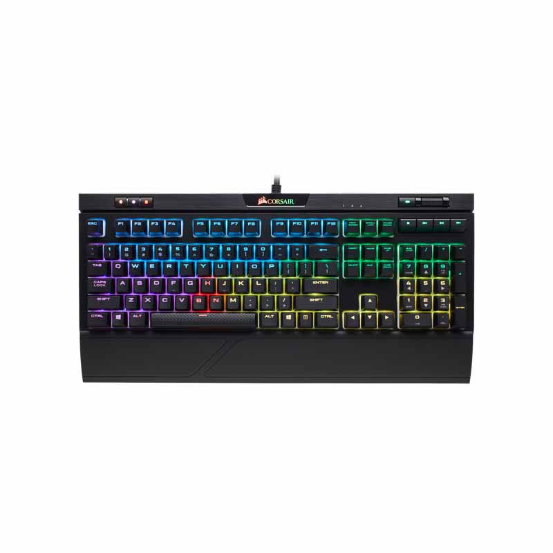 Corsair Strafe RGB MK.2 Backlit Mechanical Keyboard, Cherry/Red