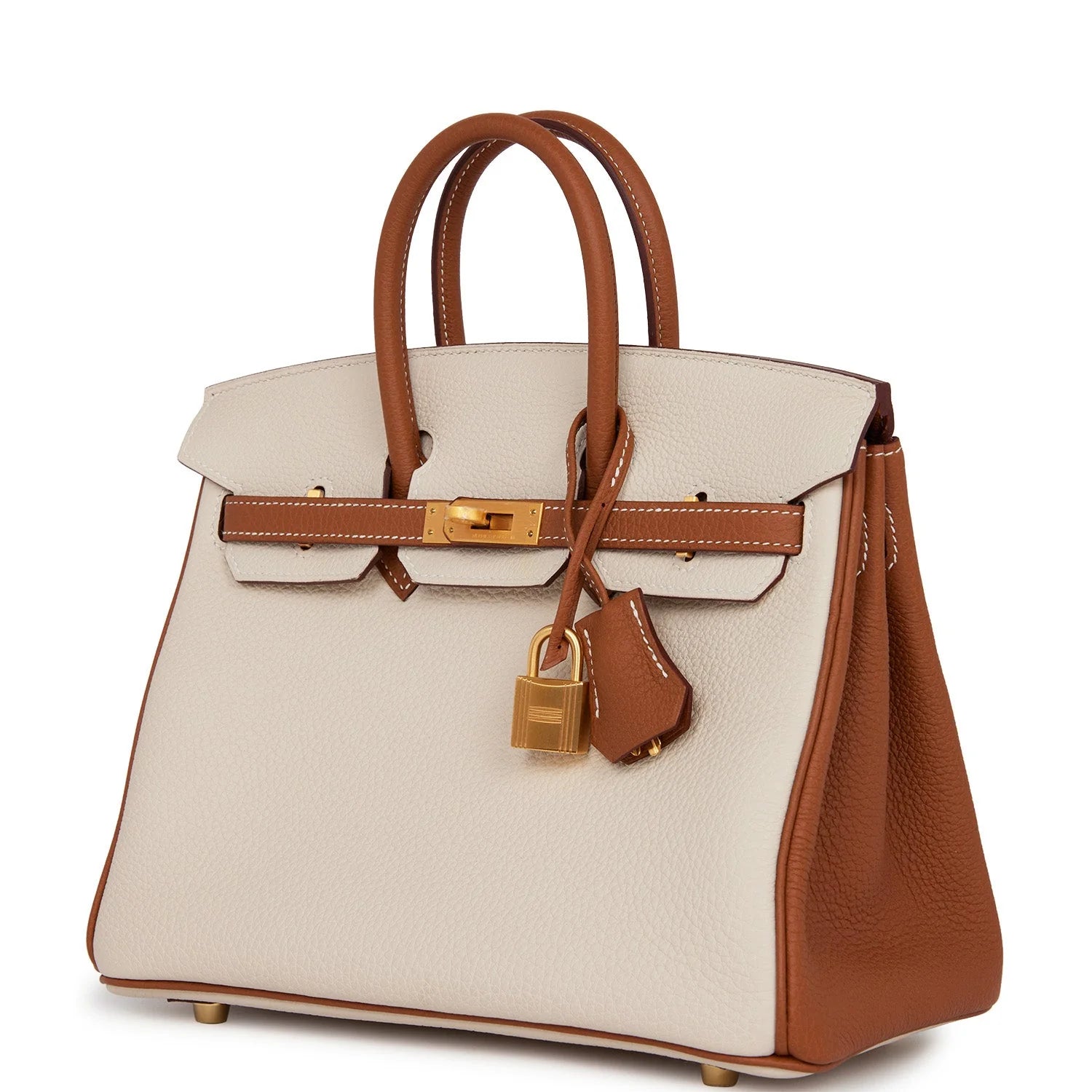 Birkin 25 Togo Leather Handbag Gold Hardware k7m