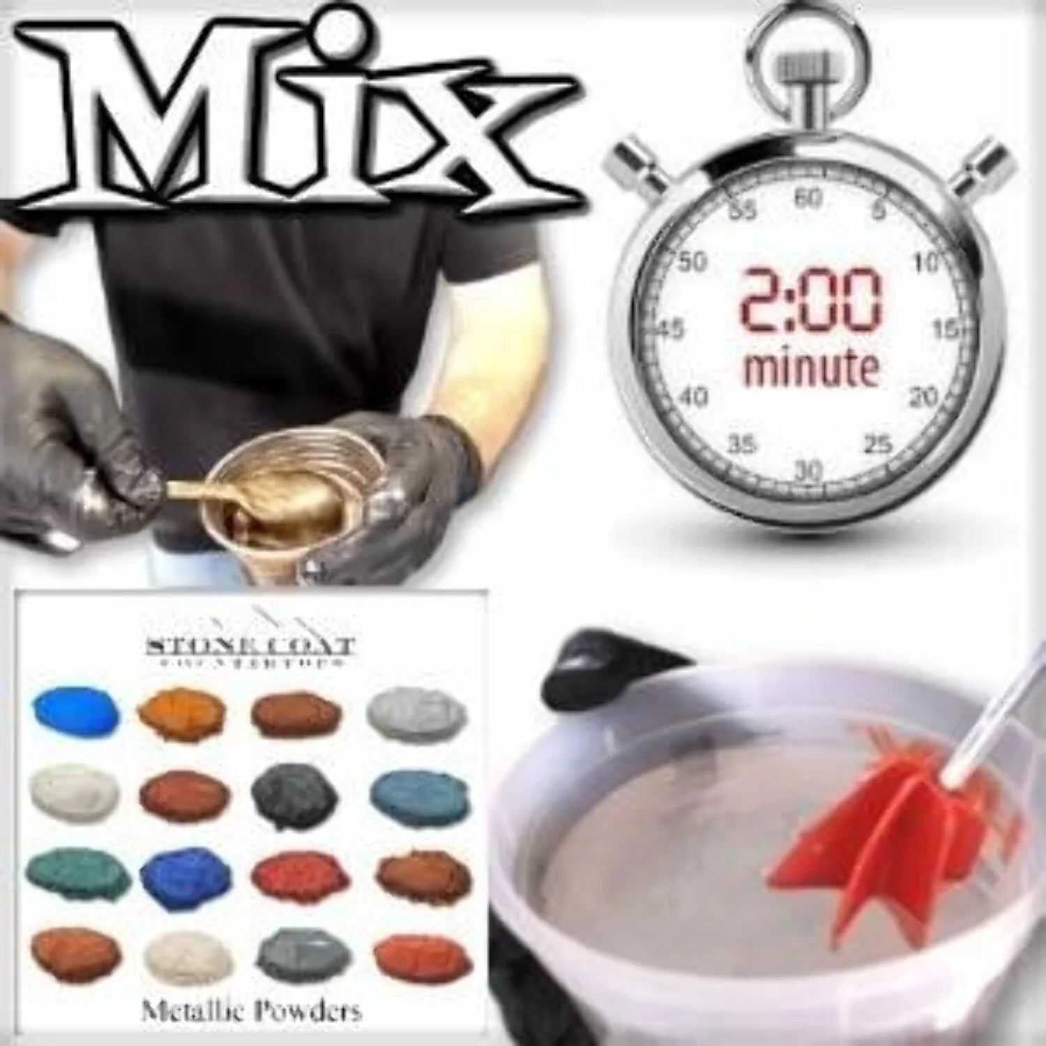 Stone Coat Countertops Epoxy Resin Kit 1/2 Gallon for DIY Projects W515396