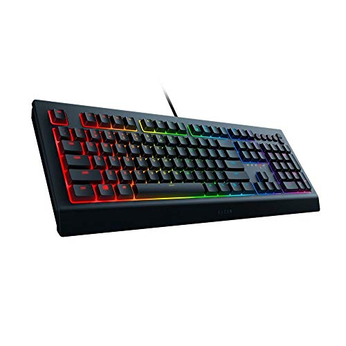 Gaming Keyboard RGB Backlit Spill-Resistant Programmable q7k