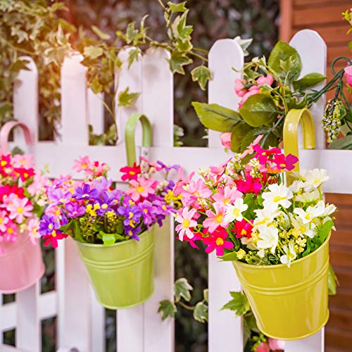 Metal Hanging Flower Pots for Garden Balcony Decor a7k