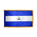 3ft. x 5ft. Nicaragua Flag Seal with Side Pole Sleeve and Fringe by US Flag Supply