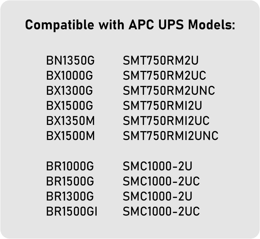 UPS 9Ah 24VDC VRLA Battery Replacement APCRBC124 for APC UPS Z59846