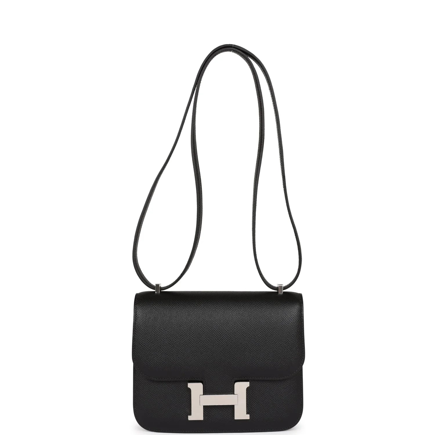Black Epsom Leather Crossbody Bag k7