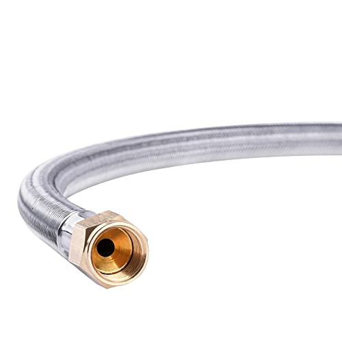 2Feet Propane Regulator and Hose with Gauge, QCC1 Replacement for LP Gas Grill K7544