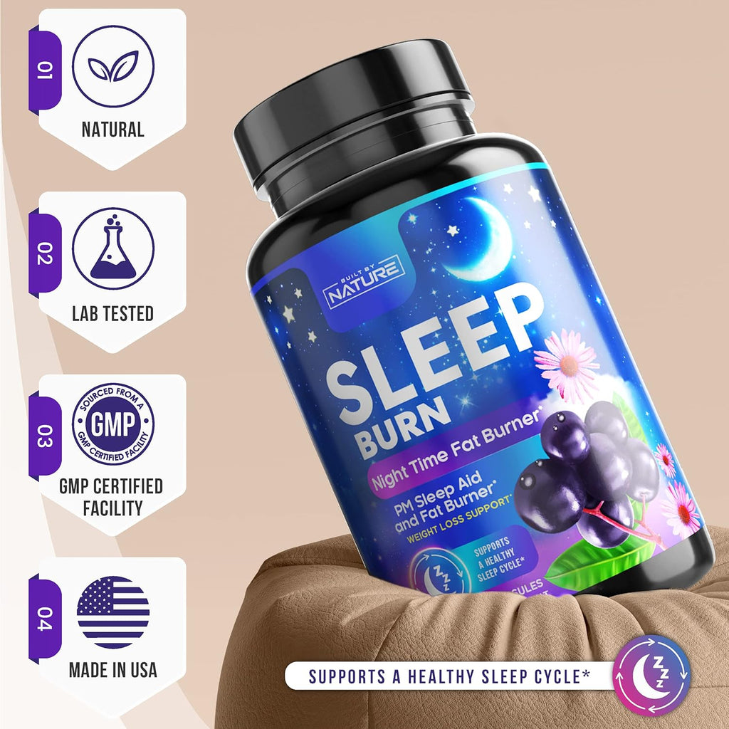 Night Time Fat Burner Sleep Support Capsules q7