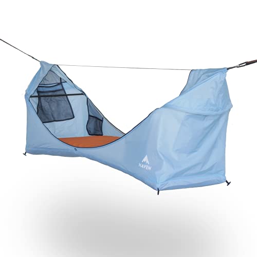 Haven Tents Lay Flat Hammock Tent with Mosquito Net, Insulated Pad and Rainfly M380