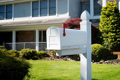 Galvanized Steel Mailbox Black Medium a7