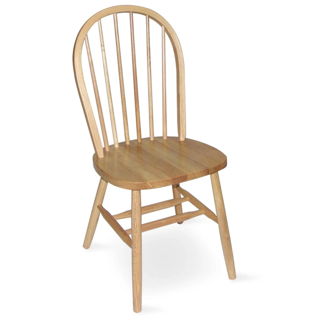 Windsor Spindle Back Solid Wood Dining Chair White/Natural H7712