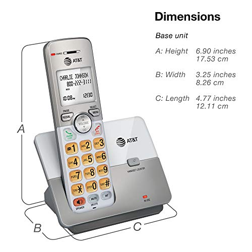 AT&T EL51103 DECT 6.0 Cordless Home Phone with Speakerphone and Caller ID O318095
