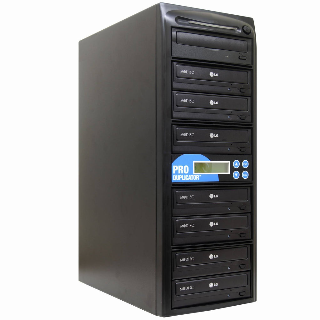 Produplicator 1 to 7 24x CD DVD Duplicator Copier (M-Disc Support Burner) with Nero