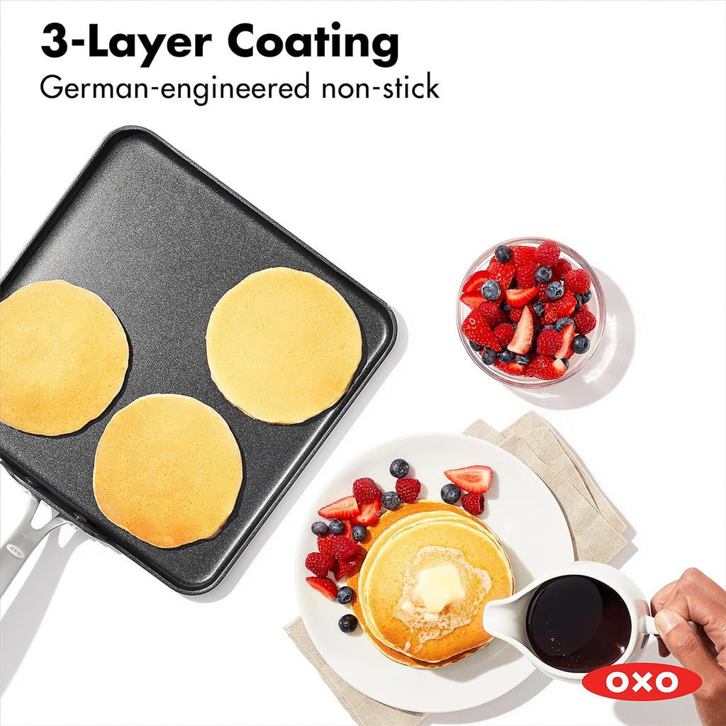 OXO Good Grips Pro Nonstick Pancake Griddle Pan, 11", Gray J417824