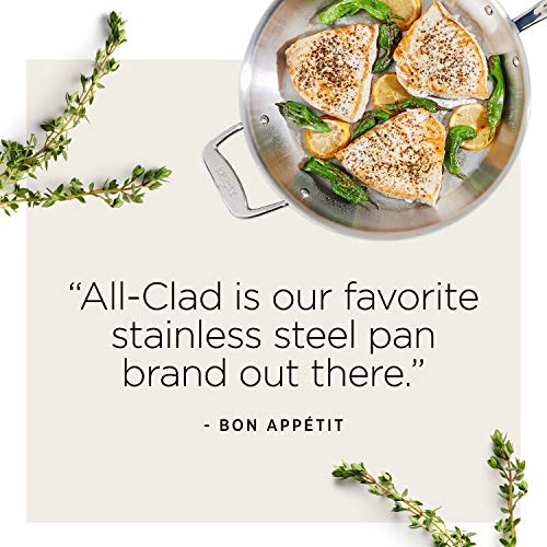 All-Clad D5 5-Ply Brushed Stainless Steel Stockpot 8 Quart M832