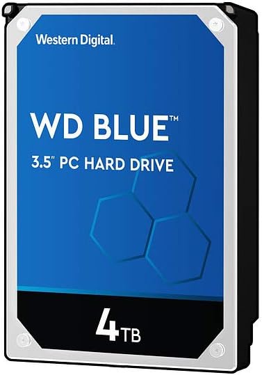 Western Digital 4TB WD Blue PC Hard Drive HDD - 5400 RPM, SATA 6 Gb/s, 256 MB Cache, 3.5 - WD40EZAZ