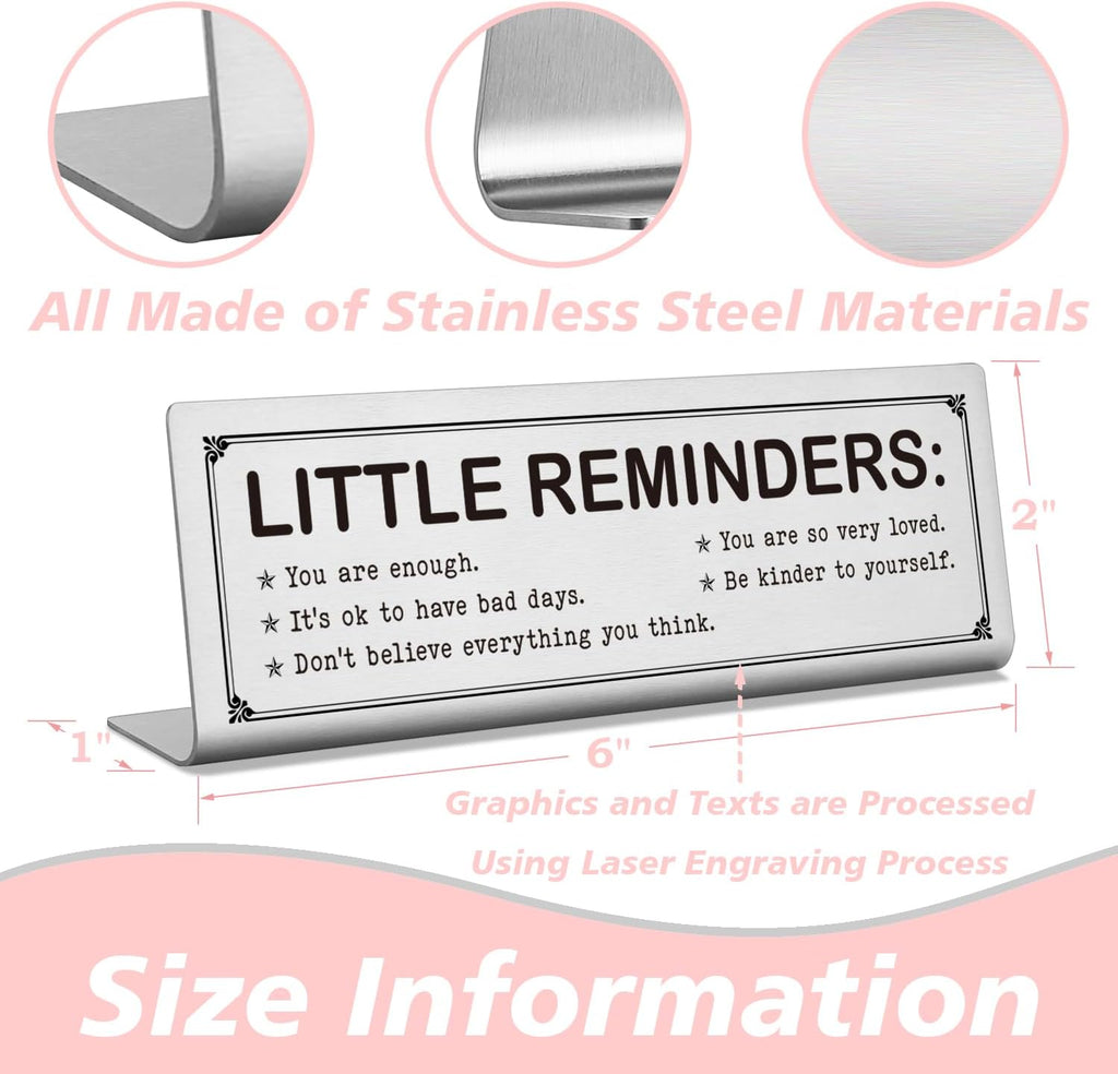 Motivational Office Decor Signs for Cubicle and Desk, Mental Health Gifts for Women W8388