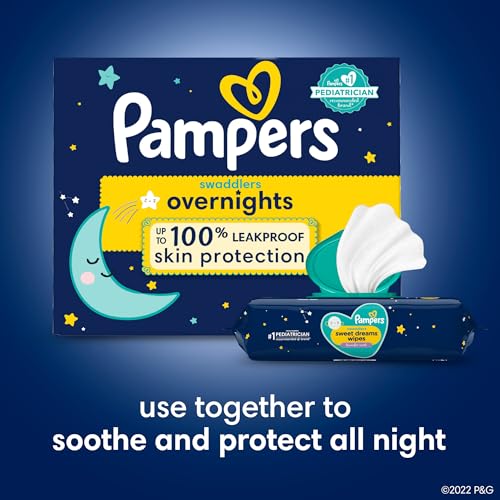 Pampers Swaddlers Overnights Diapers Size 5, 88 Count I523