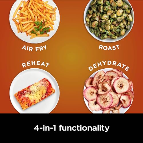 Air Fryer 4-in-1 5 QT Nonstick Basket Grey k7p
