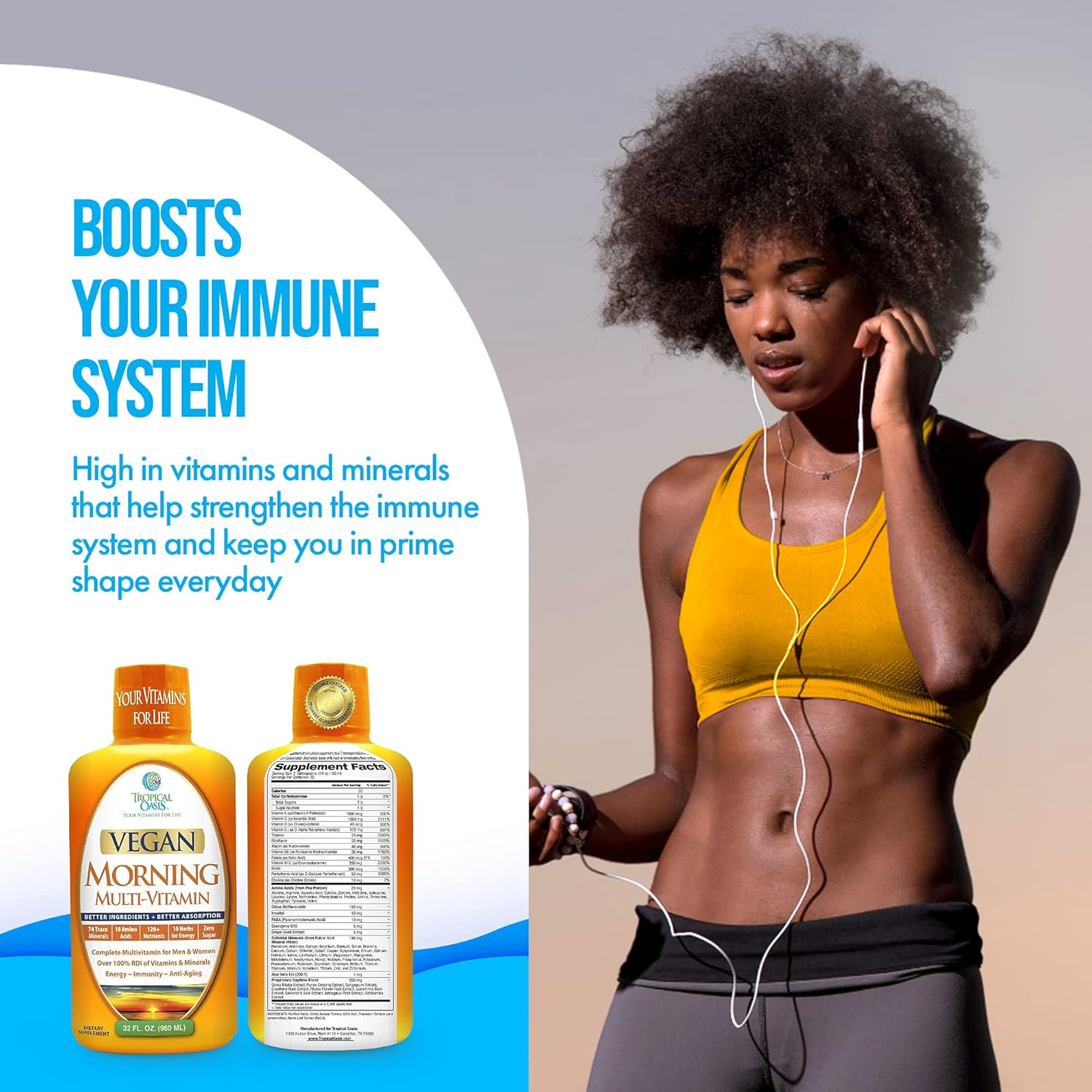 Liquid Multivitamins with Trace Minerals and Amino Acids 32oz k7