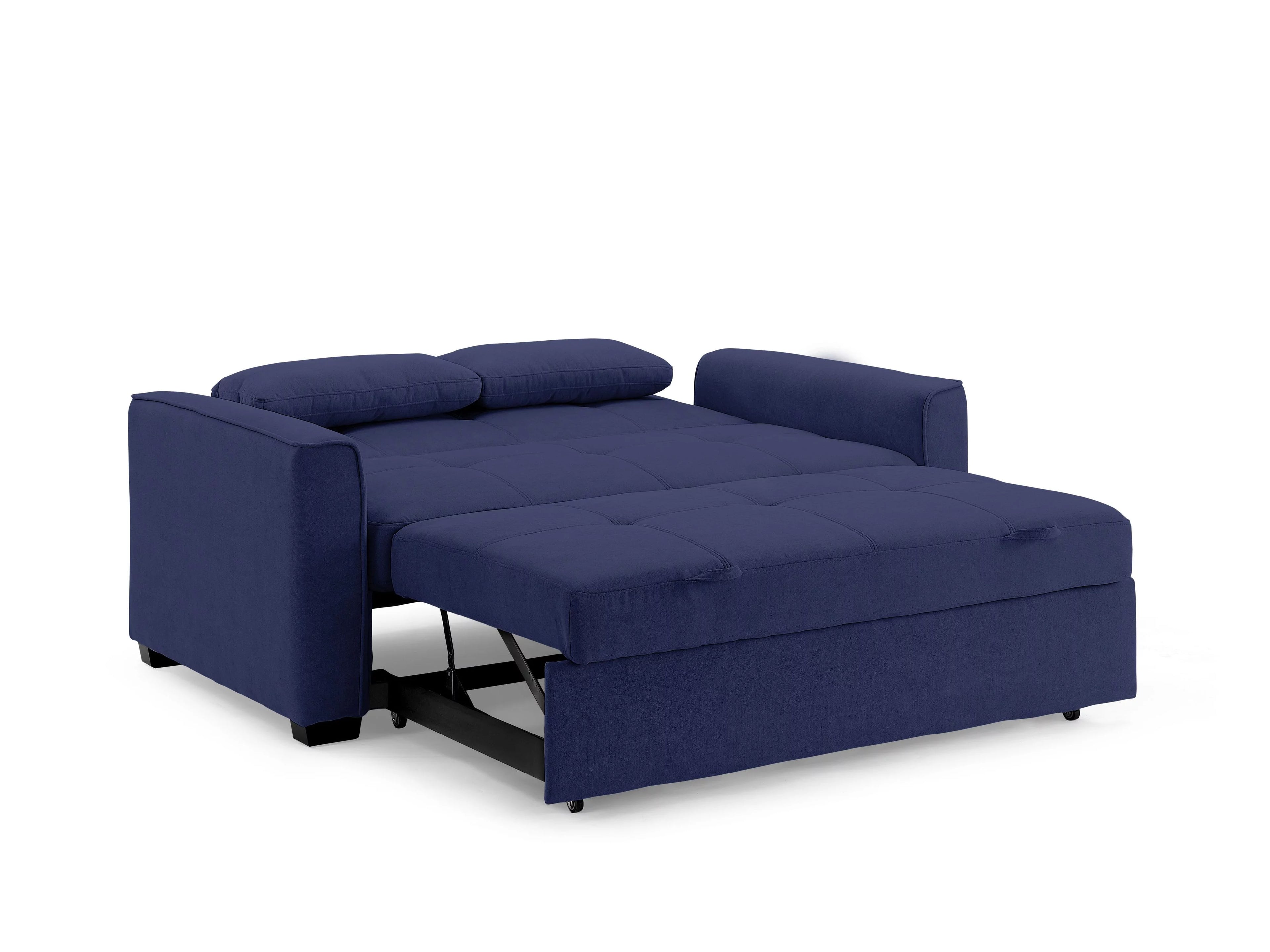 Nantucket Pull-Out Chenille Sleeper Sofa, Full Size, Navy S811288