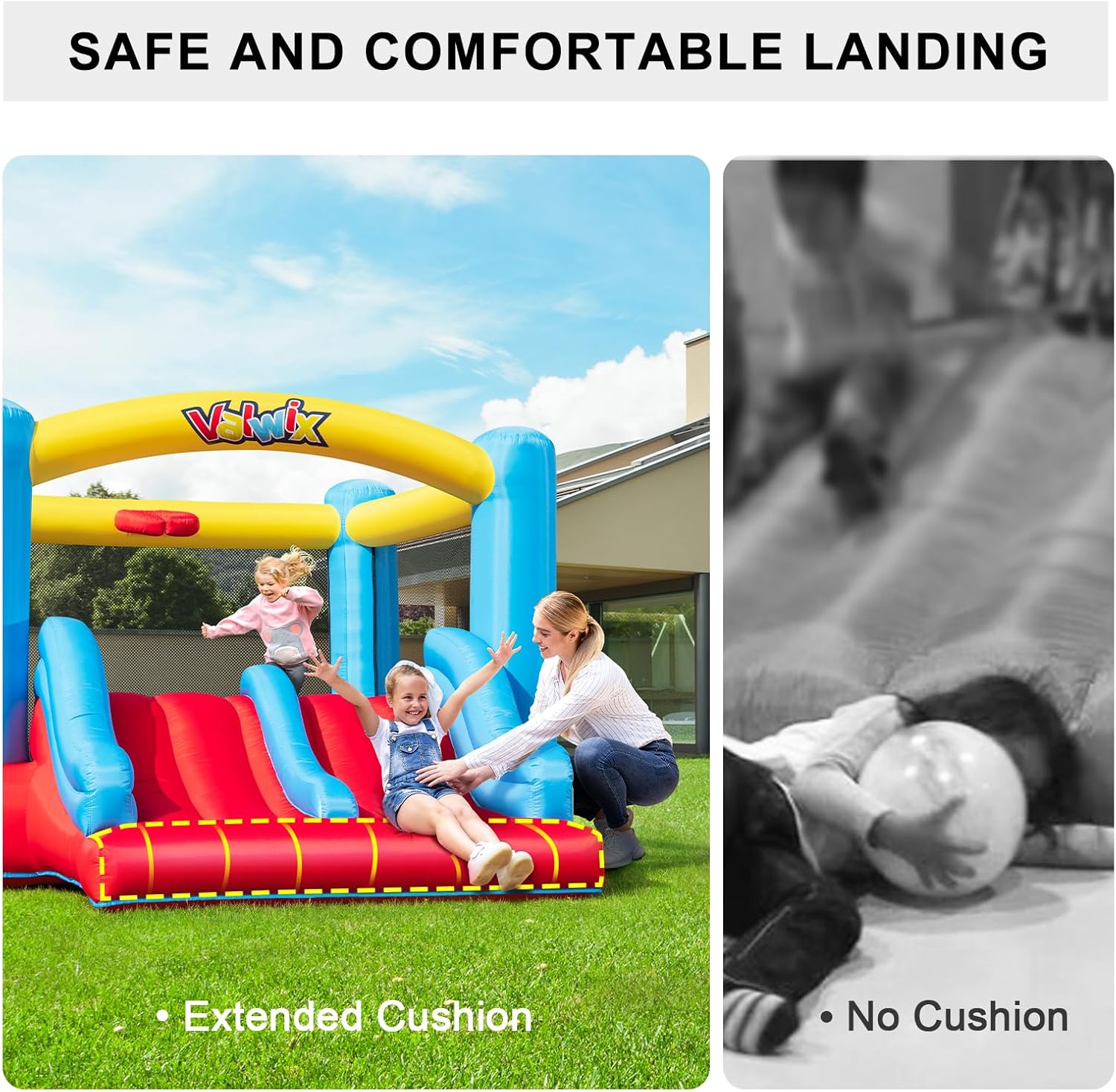 Valwix Bounce House Inflatable Bouncer with Blower for Kids 3-10 O5991