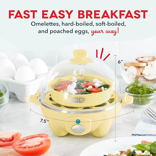 Egg Cooker 6 Capacity Electric Auto Shut Off Black a7
