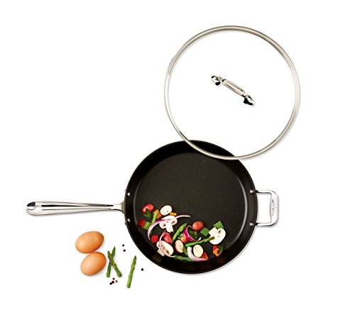 All-Clad HA1 Hard Anodized Nonstick 2 Piece Fry Pan Set 10 & 12 Inch with Glass Lids K80720