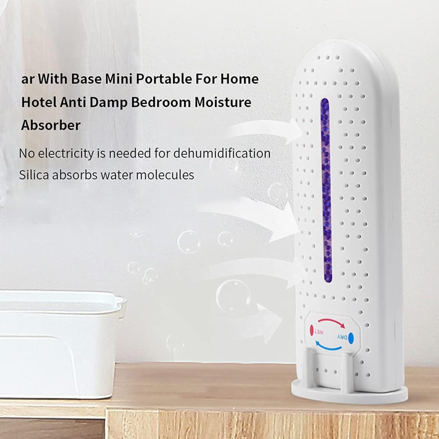 Wireless Mini Dehumidifier for Bedroom Wardrobe Closet A782531