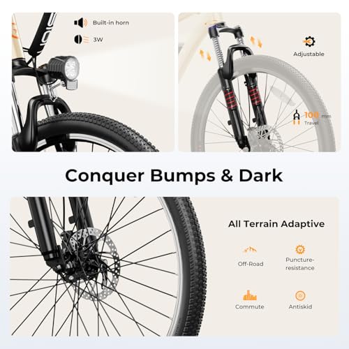 Electric Bike for Adults 500W Motor 40Mile Range 7-Speed k9