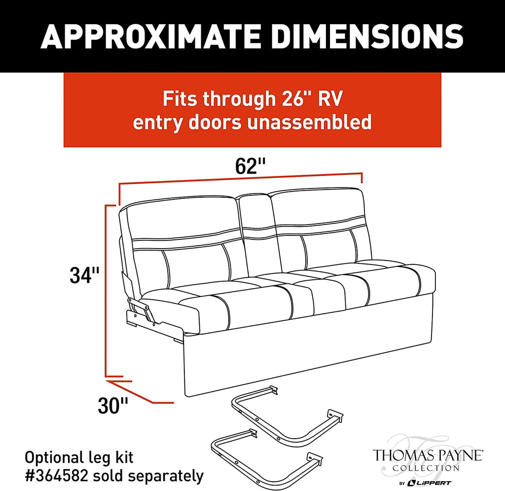 Lippert 62 in. Jacknife Sofa T676941