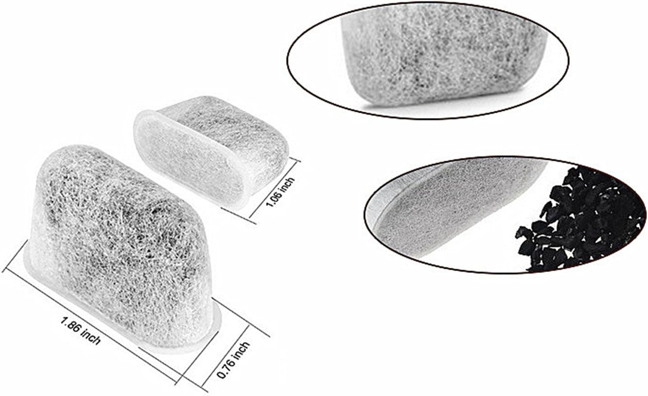 6 Replacement Charcoal Water Filters for Cuisinart Coffee Maker B489701