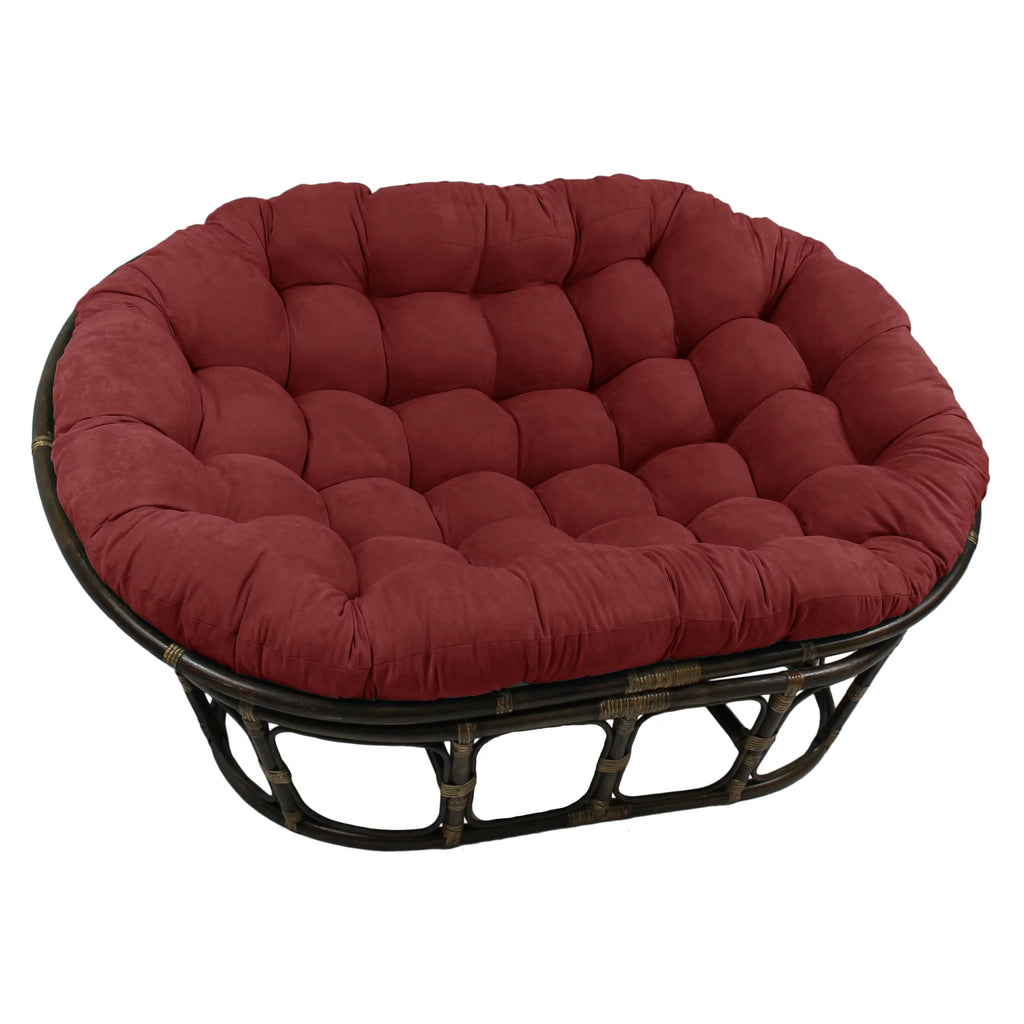 Blazing Needles Oversize Papasan Chair Micro Suede Cushion Green V57409