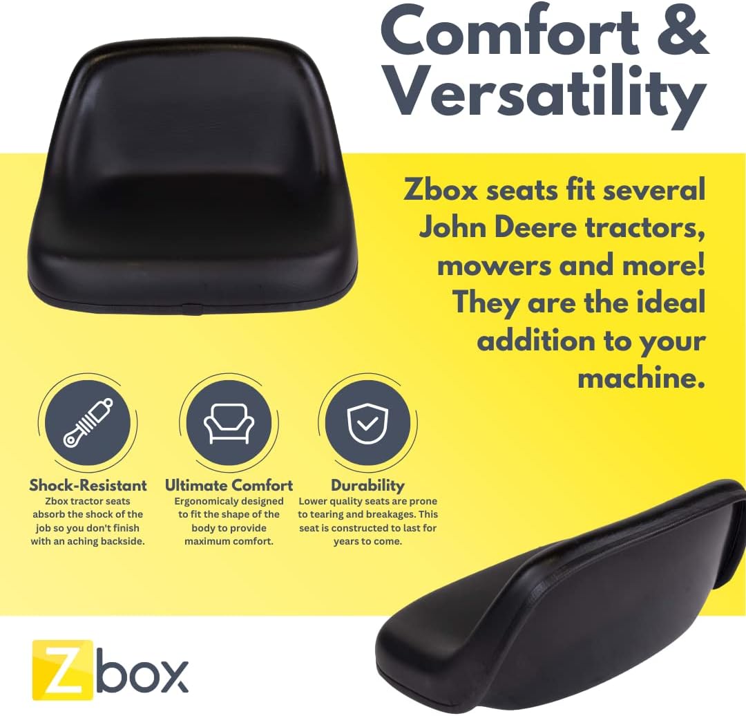Lawn Mower Tractor Seat Replacement Black a7